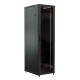 Шкаф серверный WRline (WR-TT-4268-AS-RAL9004) напольный 42U 600x800мм пер.дв.стекл задн.дв.стал.лист 2 бок.пан. 800кг черный 710мм 2055мм IP20 сталь