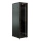 Шкаф серверный WRline (WR-TT-4768-AS-RAL9004) напольный 47U 600x800мм пер.дв.стекл задн.дв.стал.лист 2 бок.пан. 800кг черный 710мм 2277мм IP20 сталь