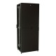 Шкаф серверный WRline (WR-TT-4768-AS-RAL9004) напольный 47U 600x800мм пер.дв.стекл задн.дв.стал.лист 2 бок.пан. 800кг черный 710мм 2277мм IP20 сталь