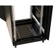 Шкаф серверный WRline (WR-TT-4768-AS-RAL9004) напольный 47U 600x800мм пер.дв.стекл задн.дв.стал.лист 2 бок.пан. 800кг черный 710мм 2277мм IP20 сталь