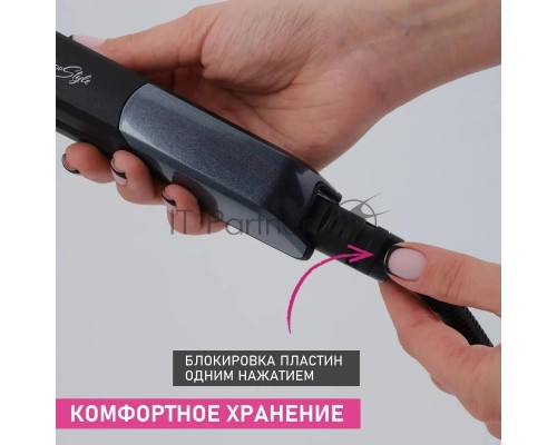 Щипцы Scarlett SC-HS60014 25Вт макс.темп.:190С покрытие:керамическое черный