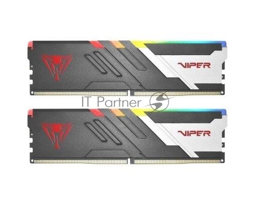 Оперативная память DDR5 2x32Gb 5200MHz Patriot PVVR564G520C40K Viper Venom RGB RTL Gaming PC5-41600 CL40 DIMM 288-pin 1.35В с радиатором Ret Оперативная память DDR5 2x32Gb 5200MHz Patriot PVVR564G520C40K Viper Venom RGB RTL Gaming PC5-41600 CL40 DIMM 288-pin 1.35В с радиатором Ret