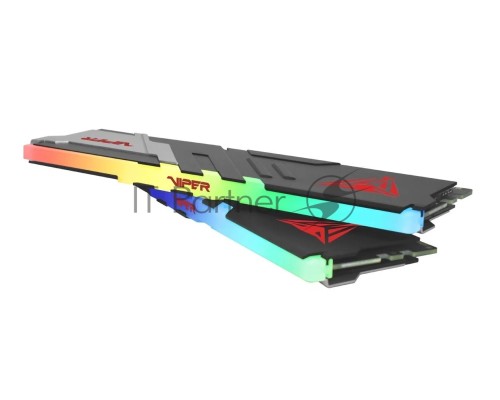 Оперативная память DDR5 2x32Gb 5200MHz Patriot PVVR564G520C40K Viper Venom RGB RTL Gaming PC5-41600 CL40 DIMM 288-pin 1.35В с радиатором Ret Оперативная память DDR5 2x32Gb 5200MHz Patriot PVVR564G520C40K Viper Venom RGB RTL Gaming PC5-41600 CL40 DIMM 288-pin 1.35В с радиатором Ret