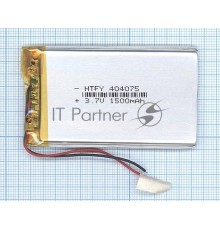 Аккумулятор Li-Pol (батарея) 4*40*75мм 2pin 3.7V/1500mAh