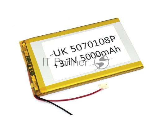 Аккумулятор Li-Pol (батарея) 5*70*108мм 2pin 3.7V/5000mAh