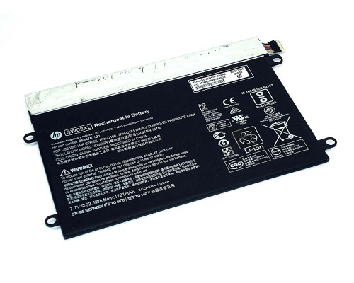 Аккумуляторная батарея для ноутбука HP X2 210 G2 (SW02XL) 7.7V 4221mAh