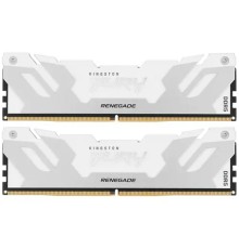 Память оперативная/ Kingston 32GB 6400MT/s DDR5 CL32 DIMM (Kit of 2) FURY Renegade White XMP