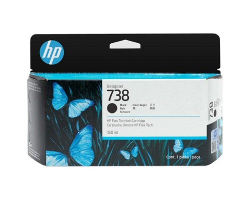 [Расходные материалы] Картридж/ HP 738 130-ml Black DesignJet Ink Cartridge