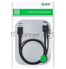 Удлинитель GCR  3.0m USB 3.0, AM/AF, черный, GCR-52702