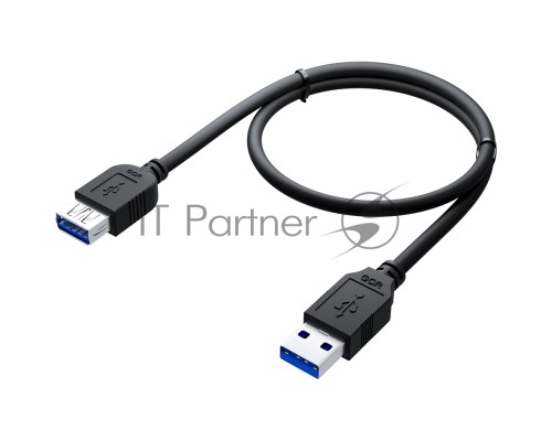 Удлинитель GCR 3.0m USB 3.0, AM/AF, черный, GCR-52702 Удлинитель GCR 3.0m USB 3.0, AM/AF, черный, GCR-52702