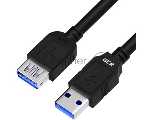 Удлинитель GCR 3.0m USB 3.0, AM/AF, черный, GCR-52702 Удлинитель GCR 3.0m USB 3.0, AM/AF, черный, GCR-52702
