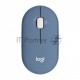 Мышь беспроводная Logitech Pebble M350 синий, 1000 dpi, радиоканал, Bluetooth, USB, кнопки - 3