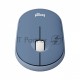 Мышь беспроводная Logitech Pebble M350 синий, 1000 dpi, радиоканал, Bluetooth, USB, кнопки - 3