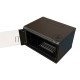 Шкаф коммутационный WRline (WR-TW-0966-GP-RAL9004) настенный 9U 600x600мм пер.дв.стекл 2 бок.пан. 60кг черный 520мм 500мм IP20 сталь