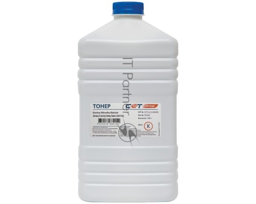 Тонер Cet NF7K TN-321K/322/711K/712K CET111116K500 черный бутылка 500гр. для принтера KONICA MINOLTA Bizhub 224e/C224/284/364