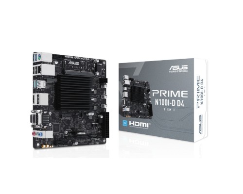 [Материнская плата] ASUS PRIME N100I-D D4-CSM, mini-ITX, Ret