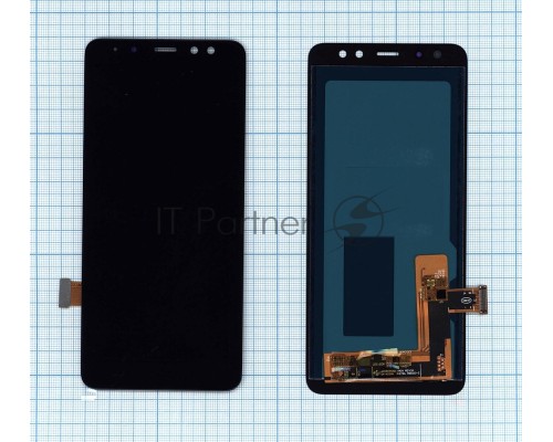 Дисплей для Samsung Galaxy A8 (2018) SM-A530F в сборе с тачскрином (OLED) черный