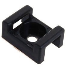 Rexant (07-2103) Площадка для крепления стяжки 22х16х4 мм, черная (100 шт/уп)
