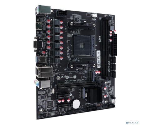 Материнская плата CBR A520M Challenger OEM, AM4, AMD A520, 2xDDR4, 4xSATA, 1xM.2, 1xPCI-E 3.0 x16, 1xPCI-E x1, 1xVGA, 1xHDMI, 1x 1Gb LAN, 2xUSB-A 2.0, 2xUSB-A 3.2 Gen 1, 3x3.5 мм, 7.1, mATX
