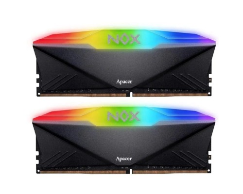 [Модуль памяти] Apacer 32GB DDR4 3200 DIMM NOX RGB AURA2 w/HS RP-K2 Kit (2x16GB), 1.35V, 1024x8 AH4U32G32C28YNBAA-2