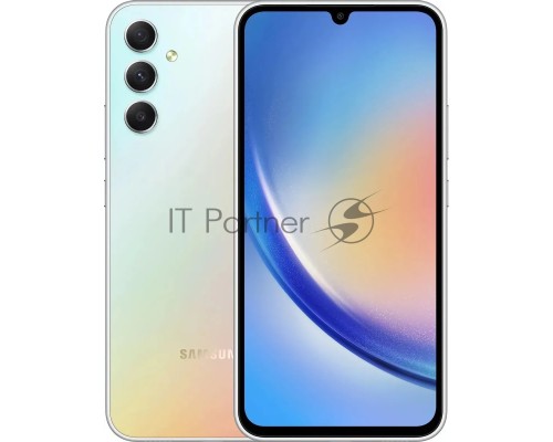 Смартфон Samsung Galaxy A34 5G SM-A346E, 6/128Gb, серебристый