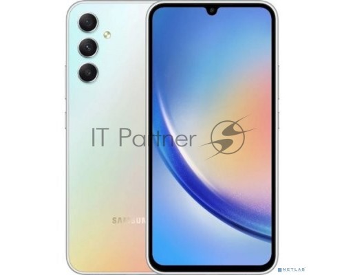 Смартфон Samsung Galaxy A34 5G SM-A346E, 6/128Gb, серебристый