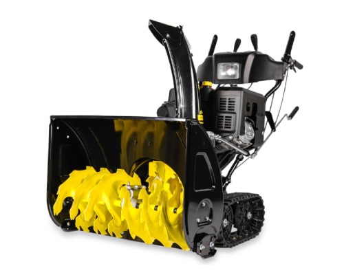 [Снегоуборочная техника] CHAMPION Снегоуборщик STT1171E { 12лс 70см 6F/2R гусениц5,5л123,5кг эл.старт,фара,обогрев,зимн.дв }