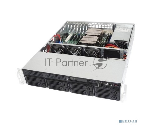 Серверный корпус 2U rackmount, 8+1 trays, 550W CRPS PSU(1+1) /  21