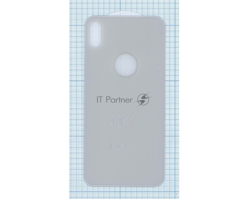 Защитное заднее стекло для iPhone XS Max белое