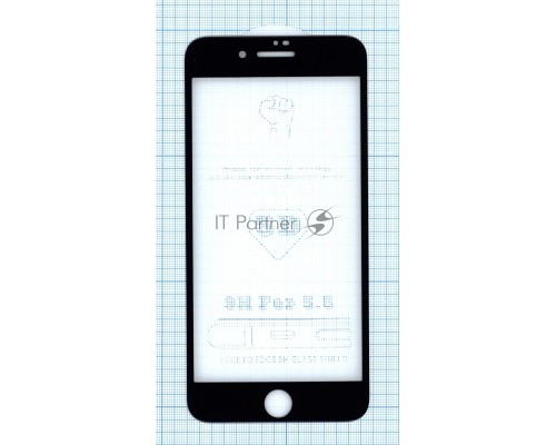 Защитное стекло 5D для Apple iPhone 7/8 Plus черное