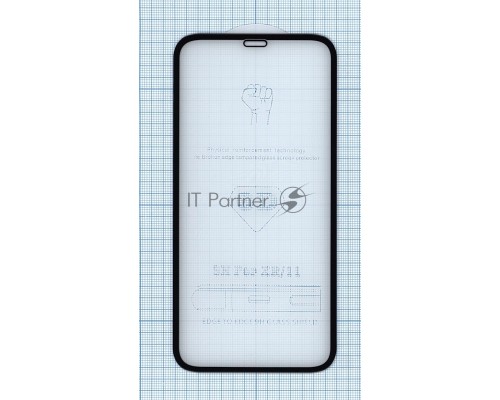 Защитное стекло 5D для Apple iPhone XR черное