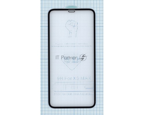 Защитное стекло 5D для Apple iPhone XS Max черное