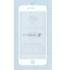 Защитное стекло 5D для iPhone 6/6S Plus белое