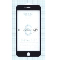 Защитное стекло 4D для Apple iPhone 6/6S Plus черное