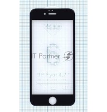 Защитное стекло 4D для Apple iPhone 6/6S черное