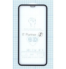 Защитное стекло 4D для Apple iPhone X черное