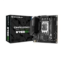 MAXSUN MS-Challenger B760ITX D5 (Socket 1700, mini-ITX, 2*DDR5, 2*HDMI/2*DP, 4*SATA3,  2*M.2, 1xPCI-E x16,  4*USB 2.0,  2 x USB 3.2 Gen1, LAN 1*1G/1*2.5G,  RTL)