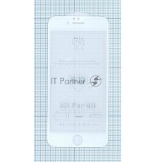 Защитное стекло 6D для Apple iPhone 6/6S белое