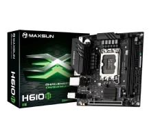 MAXSUN MS-Challenger H610ITX 2LAN V3 (Socket 1700, mini-ITX, 2*DDR4, 2*HDMI/DP, 4*SATA3, 2*M.2, 1xPCI-E x16, 3*USB 2.0,  2*USB 3.2 Gen1, LAN 2*2.5G, RTL)