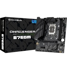 MAXSUN MS-Challenger B760M (Socket 1700, mATX, 2*DDR4, VGA/HDMI, 3*SATA3, 2*M.2, 1xPCI-E x16 /1xPCI-E x1, 2*USB 2.0, 4*USB 3.2 Gen1 , LAN 1*1G,  RTL)