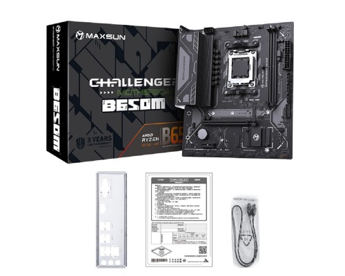 [Материнская плата] MAXSUN MS-Challenger B650M (Socket AM5, mATX, 2*DDR5, HDMI/DP, 4*SATA3, 1*M.2, 1*PCIEx16/1*PCIEx1, 2*USB2.0, 4*USB 3.2 Gen1, LAN 1*1G, RTL)