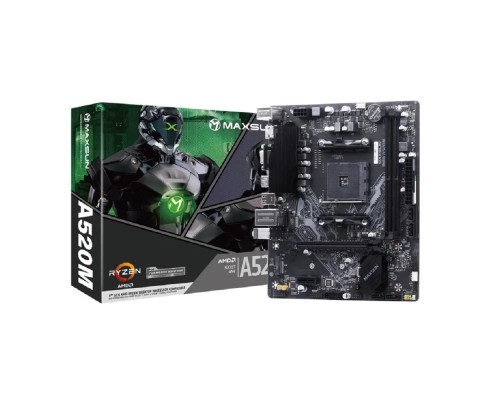 [Материнская плата] MAXSUN MS-Challenger A520M (Socket AM4, mATX, 2*DDR4, VGA/HDMI, 4*SATA3, 1*M.2, 1*PCIEx16/1*PCIEx1, 4*USB2.0, 2*USB 3.2 Gen1 , LAN 1*1G, RTL)