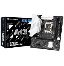 MAXSUN MS-B760M Gaming WIFI ACE (Socket 1700, mATX, 2*DDR5, VGA/HDMI, 3*SATA3, 2*M.2, 1xPCI-E x16 /1xPCI-E x4, 2*USB 2.0, 4*USB 3.2 GEN1, LAN 1*1G,  Bluetooth,  Wi-Fi 802.11ax, RTL)