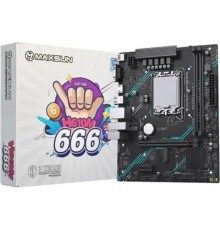 MAXSUN MS-H610M 666 WIFI6 ARGB (Socket 1700, mATX, 2*DDR4, VGA/HDMI, 4*SATA3, 1*M.2, 1*PCIEx16/1*PCIEx1, 2*USB2.0, 2*USB 3.2 Gen1, LAN 1*1G, Bluetooth,  Wi-Fi 802.11ax, RTL)