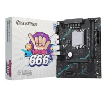 MAXSUN MS-H610M 666 WIFI6 D5 (Socket 1700, mATX, 2*DDR5, VGA/HDMI, 4*SATA3, 1*M.2, 1*PCIEx16/1*PCIEx1, 4*USB2.0, 2*USB 3.2 Gen1, LAN 1*1G, Bluetooth,  Wi-Fi 802.11ax, RTL)