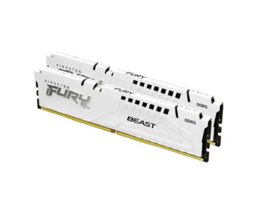 [Модуль памяти] Kingston 64GB 5600MT/s DDR5 CL36 DIMM (Kit of 2) FURY Beast White EXPO KF556C36BWEK2-64