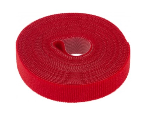 [Стяжки, крепежные материалы, маркеры] Rexant (07-7524) Лента-липучка многоразовая 5 м х 20мм, красная (1 шт/уп)