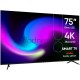 Телевизор Topdevice, 75''DLED UHD DigitalSmartTV,TWO LEGS,MT9632,DVB-T/C/T2/S2,WITH CI SLOT,CI+, AUO/CSOT280±20 Bri,Android 11.0 1.5G+8G with Wildred launcher,DVB-T/C/T2/S2,USB,Hotel FUN,H.265,Dolby,AC-3,WiFi,PAL/SECAM,BG/DK/I/NICAM,EN,RU(Def),AC100-24
