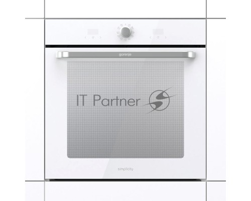 Электрическая духовка Gorenje BOS67371SYW 60 см, 77 л, Коллекция: Simplicity, Очистка паром AquaClean, 12 режимов, белый цвет
