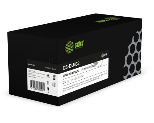 Блок фотобарабана Cactus CS-DU432 44574302 ч/б:25000стр. для B 411/412/431/432 OKI